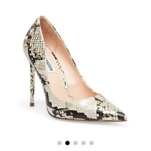 Snake print heels Steve Madden